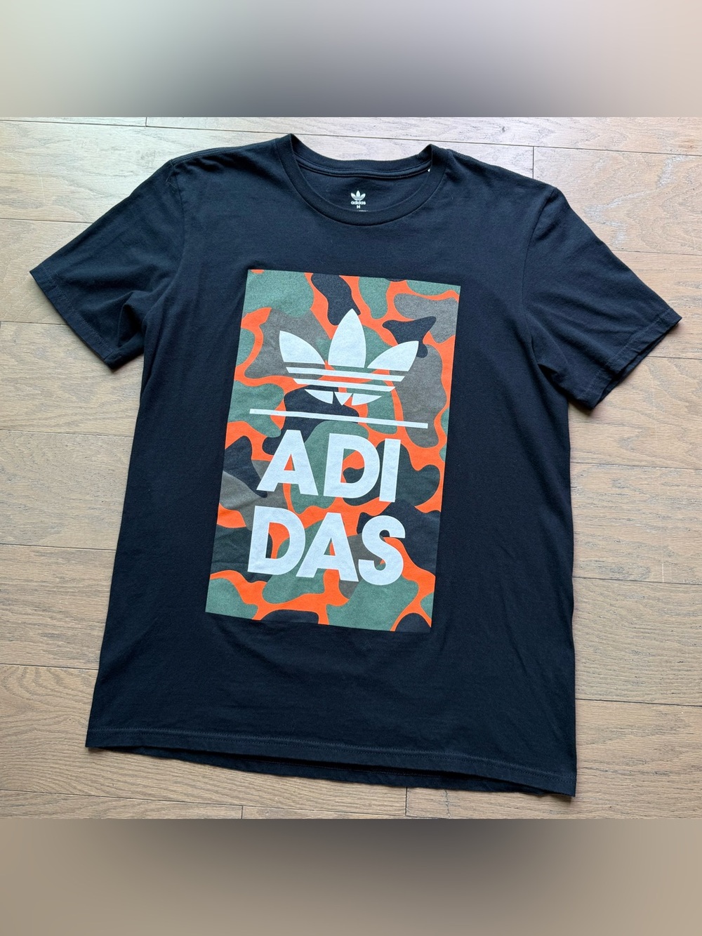 Adidas graphic camouflage tee